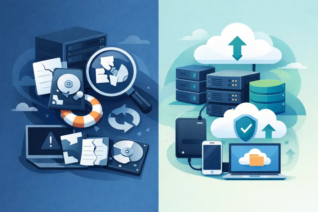 Data Recovery vs Backup Service Explained